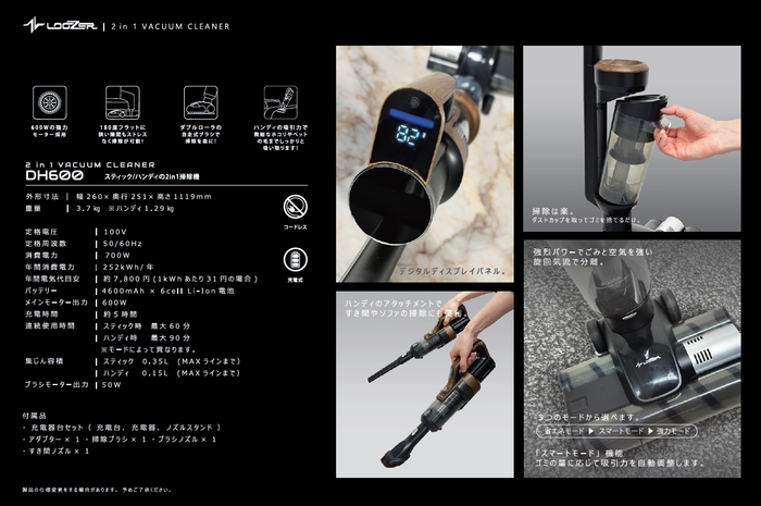 VACUUM CLEANER:DH600 概要