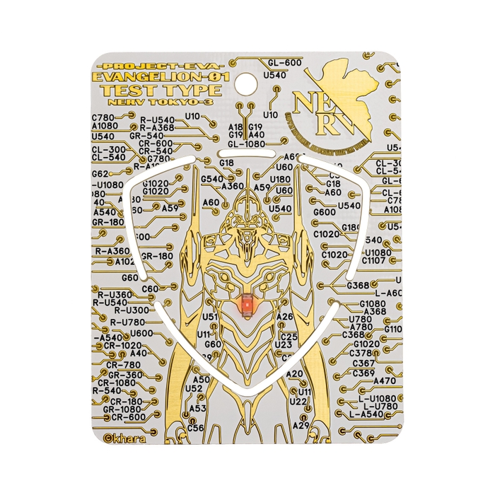 FLASH EVA01 ピックキーホルダー 白 表