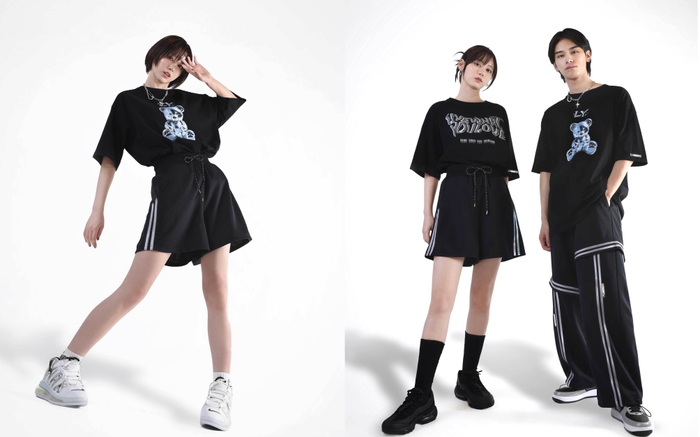 MECHANICAL BEAR TEE&CHROME LOGO TEE