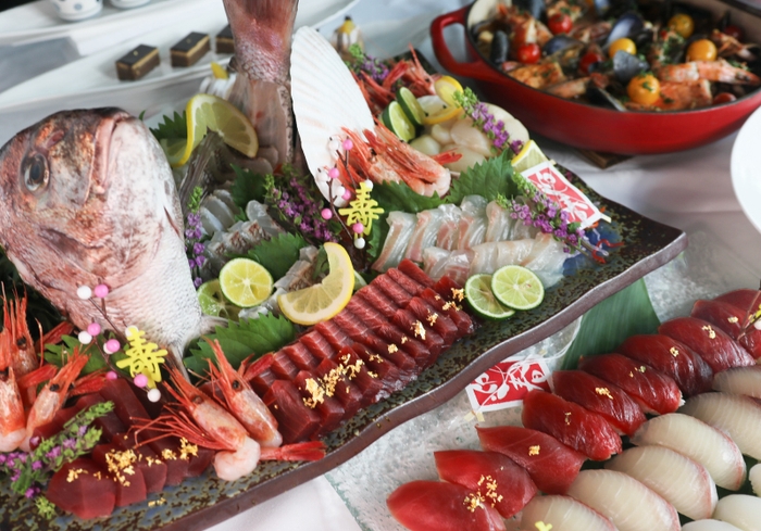 鯛の姿造りやお造り盛り合わせ!