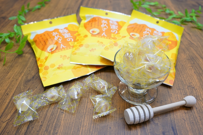 喉の癒しや携帯非常食にも 「蜂蜜のあめさん」
