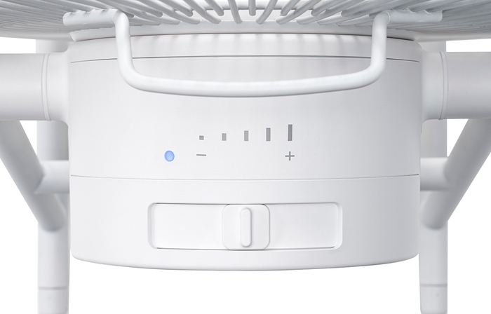 スライドスイッチで簡単風量調節