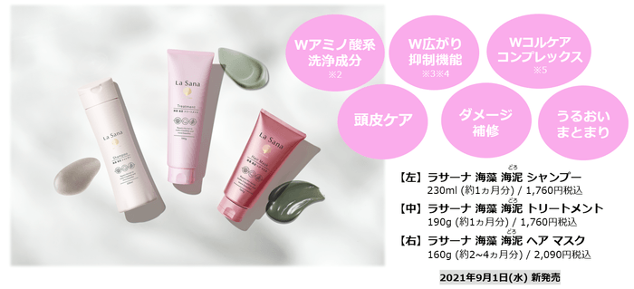 【イメージ】ラサーナ 海藻 海泥 シャンプー/トリートメント/ヘア マスク