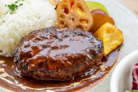 阿波黒牛のハンバーグプレート~デミグラスソース~