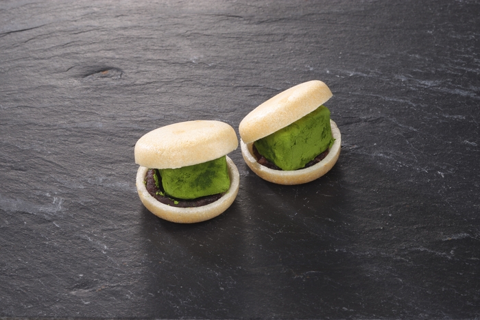 クリームチーズ味噌漬け抹茶モナカ