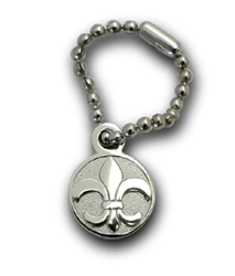 ◆PINS FACTORY（ピンズファクトリー）◆　ピンズ実例No.279立教池袋中学高等学校　保護者ボランティアグループ　様　「ゆりチャーム」　　★学園祭で1000個が完売！売上金は寄付金に