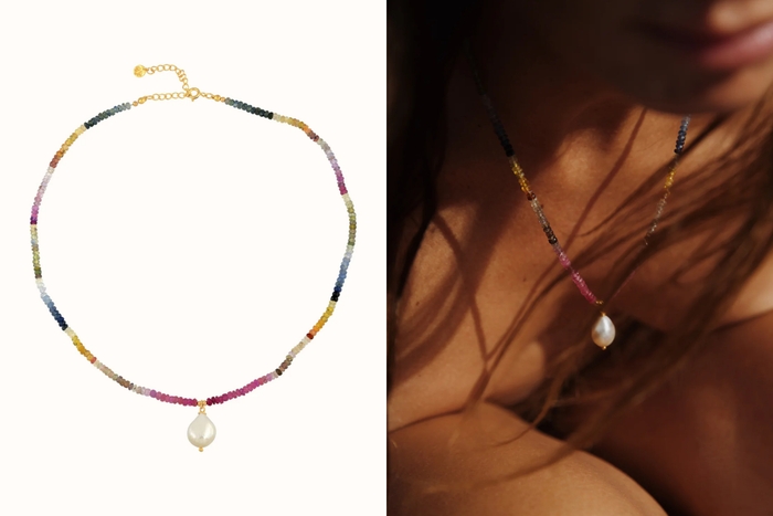 NEELAM multi sapphires Necklace