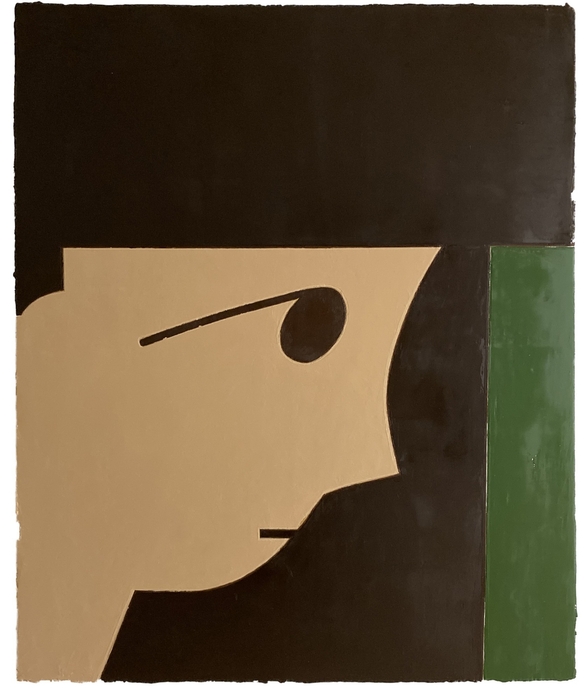 “Face＃102” 2025 1390×1150mm oil on canvas, panel