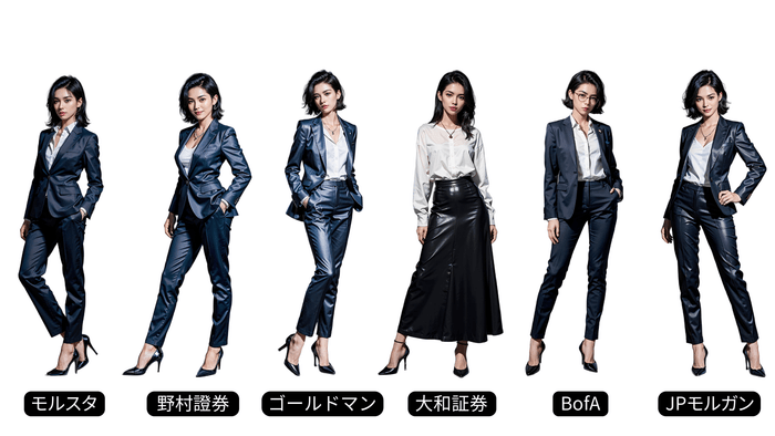 「働く女子図鑑」内の証券会社