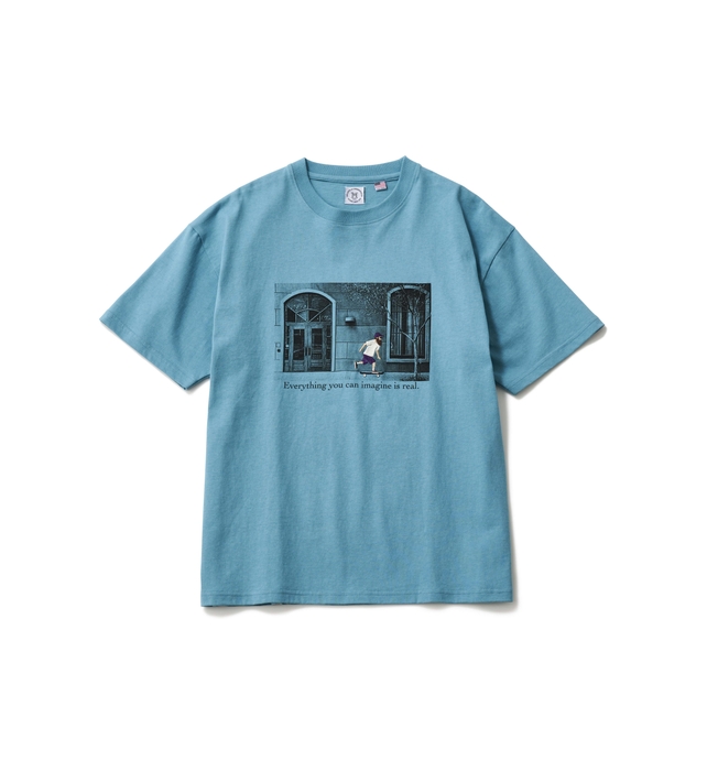 フォト＋刺繍Tシャツ BLUE