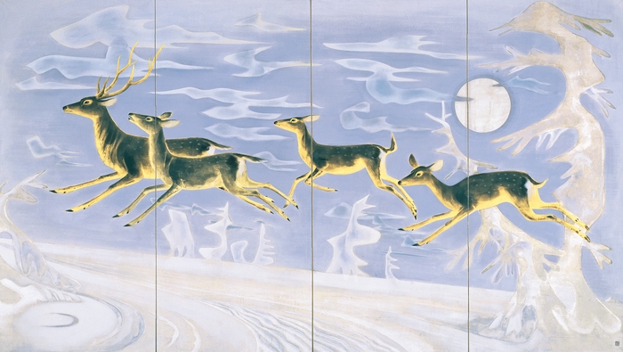 福田豊四郎《樹氷》1937年　秋田県立近代美術館蔵