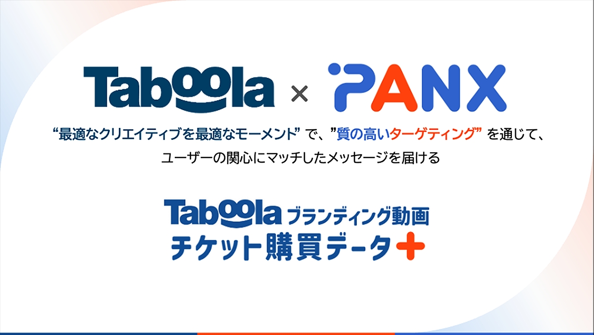 Taboola ブランディング動画 チケット購買データ+