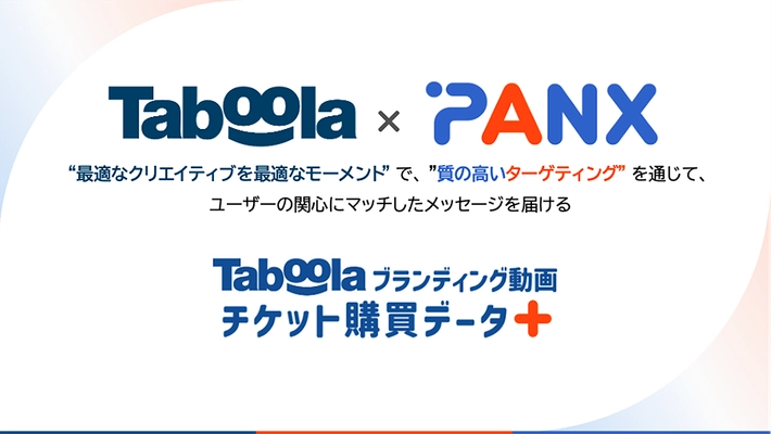 ぴあ朝日ネクストスコープ、Taboolaとパートナーシップを締結　 チケット購買データでプレミアムな面に 高パフォーマンスで動画配信できる 「Taboola ブランディング動画 チケット購買データ＋」をリリース