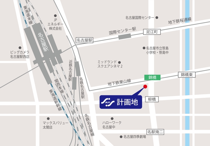 名古屋駅前 地図