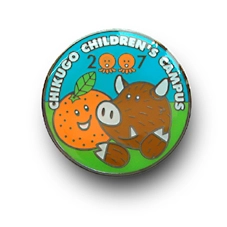 PINS FACTORY（ピンズファクトリー）　ピンズ実例紹介ふるさとわらべ館　様　「筑後チルドレンズ・キャンパスピンズ」★可愛らしいピンズは、お子様にも人気です！