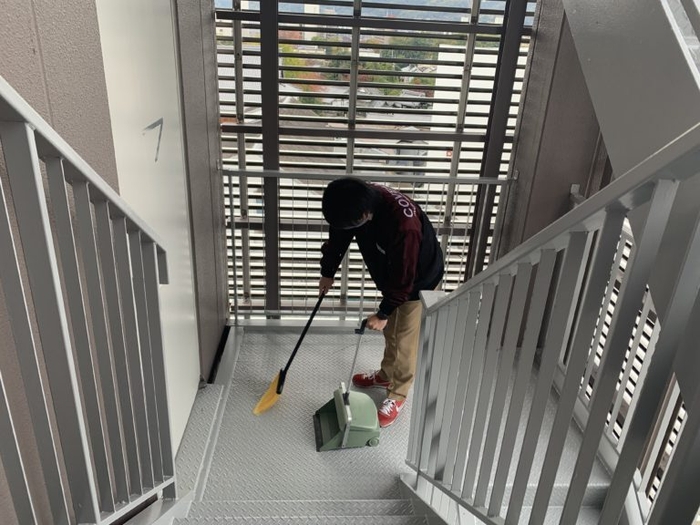 日常清掃の様子