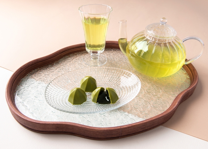 「宇治抹茶ボンボン 抹茶みつ」×煎茶