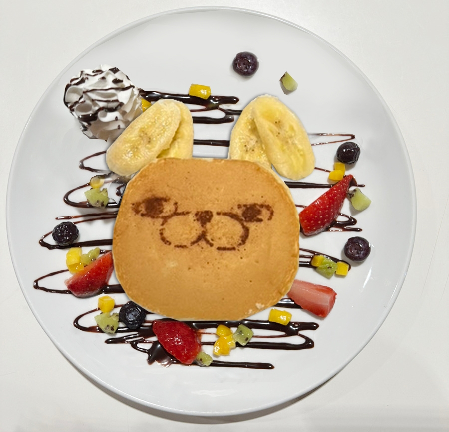 うさぎさんのパンケーキ