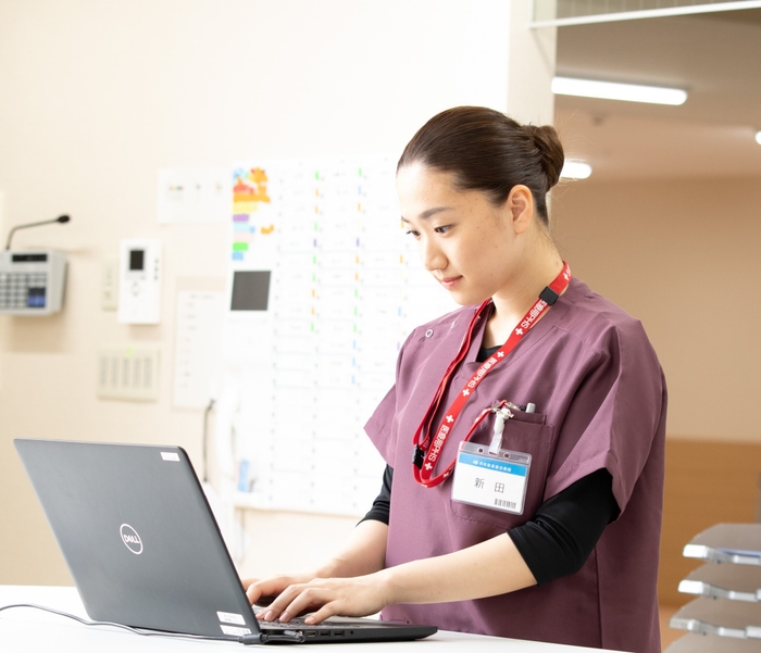 看護師向けeラーニングツール「ナーシング・スキル」使用イメージ画像