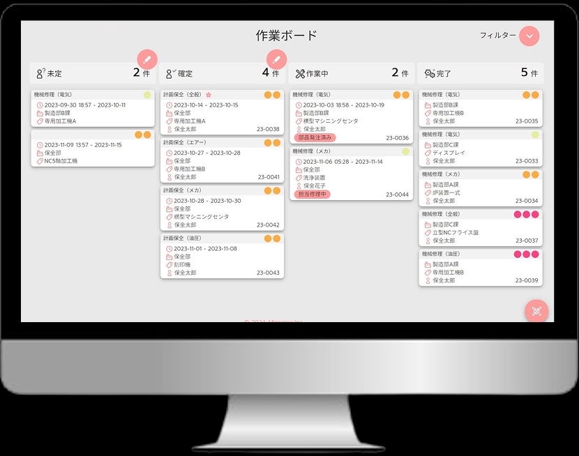 作業ボードPC