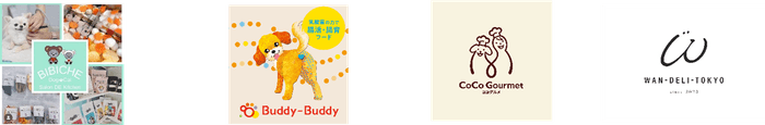 左から) BIBICHE、Buddy-Buddy、CoCo Gourmet、WAN-DELI-TOKYO