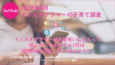 【インスタグラマーの子育て調査】　 インスタグラマーが出産祝いにもらって嬉しかったおもちゃ 1位は「BORNELUND(ボーネルンド)」
