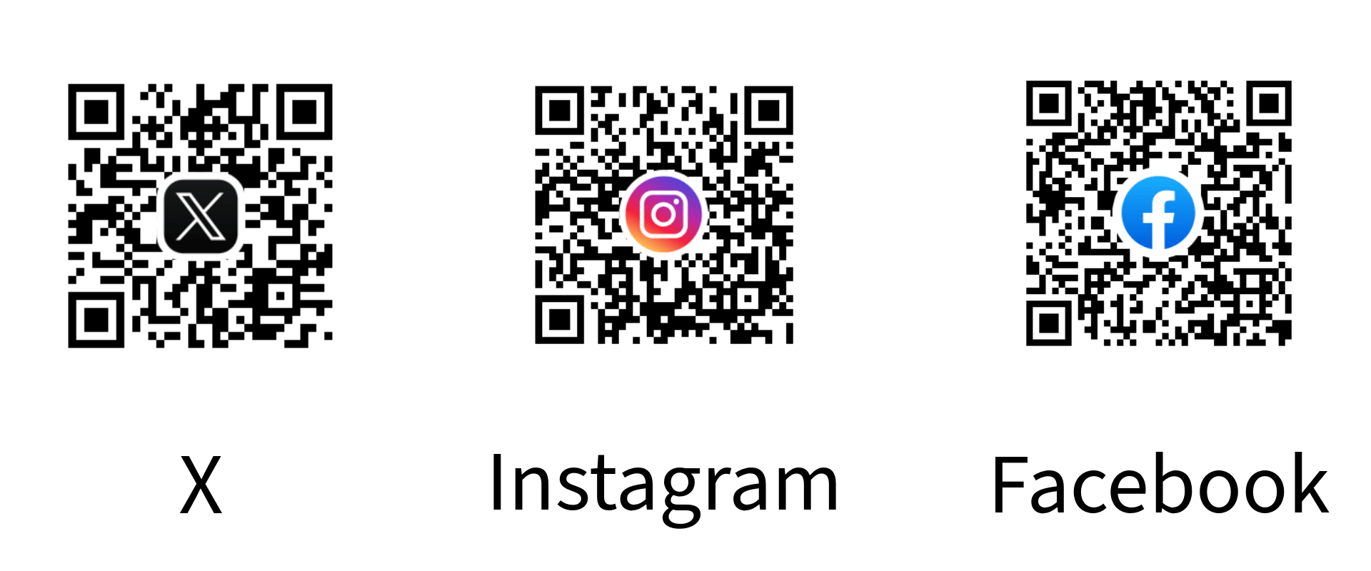 100周年記念各種公式SNSの二次元コード