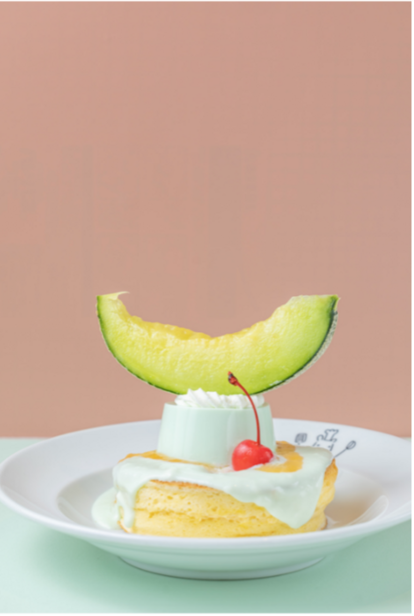 メロンプリンパンケーキ