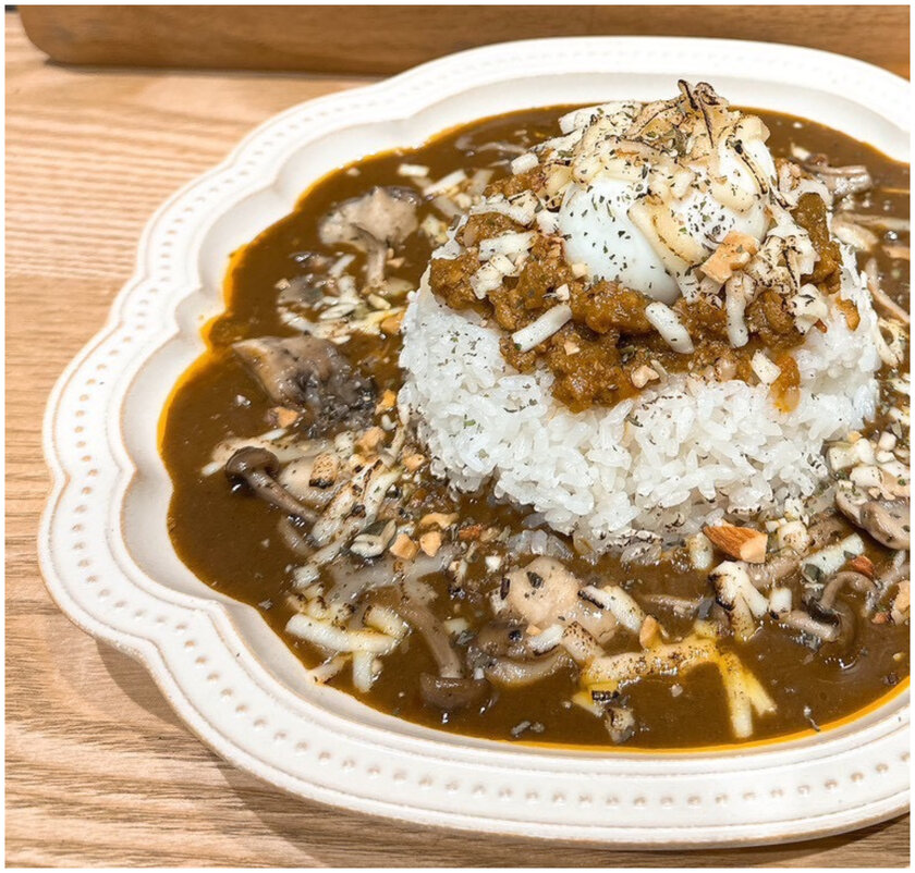 3種のきのこのダブル焼きチーズカレー