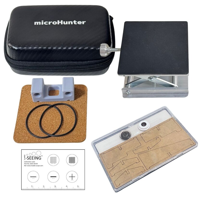 「ミクロハンターキットLite」と小型昇降台のセット