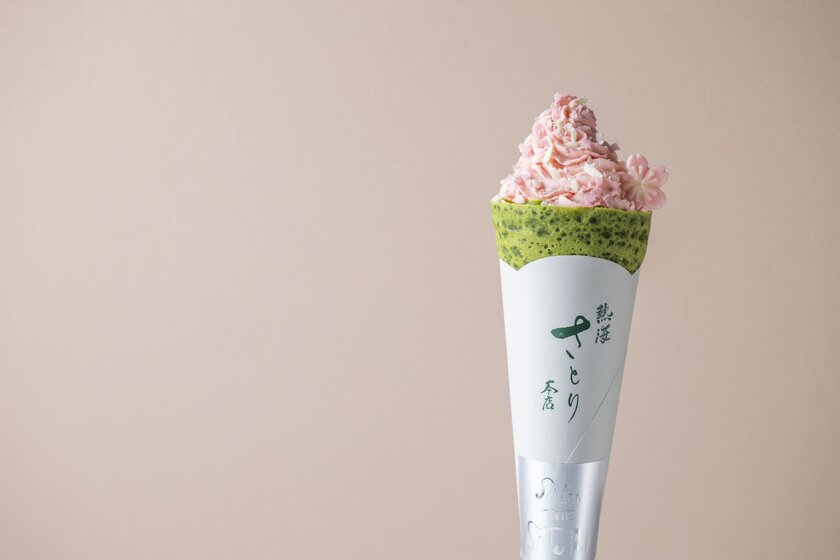 桜お濃茶クレープ