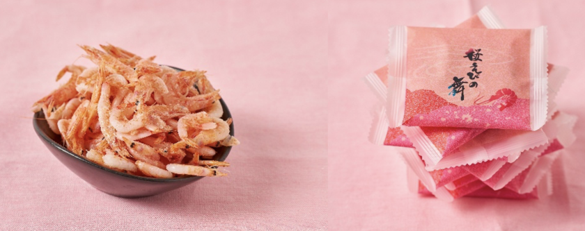 左から)桜えび重さ当て・桜えびの舞積み放題 ※写真はイメージです