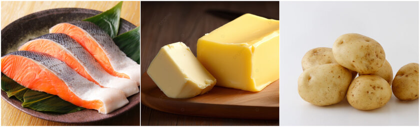 鮭も、バターもじゃがいもも、北海道産(画像はイメージです)