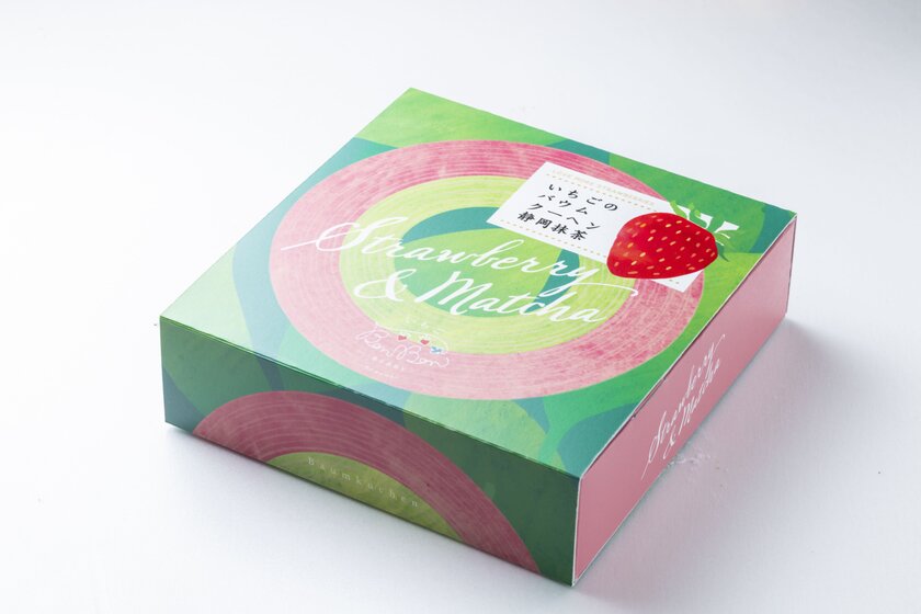 いちごのバウムクーヘン静岡抹茶　パッケージ
