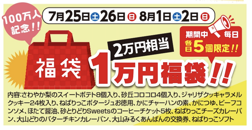 1万円福袋について